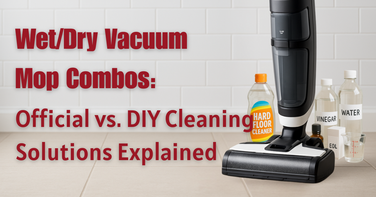 Wet Dry Vacuum Mop Combos Official vs. DIY Cleaning Solutions Explained