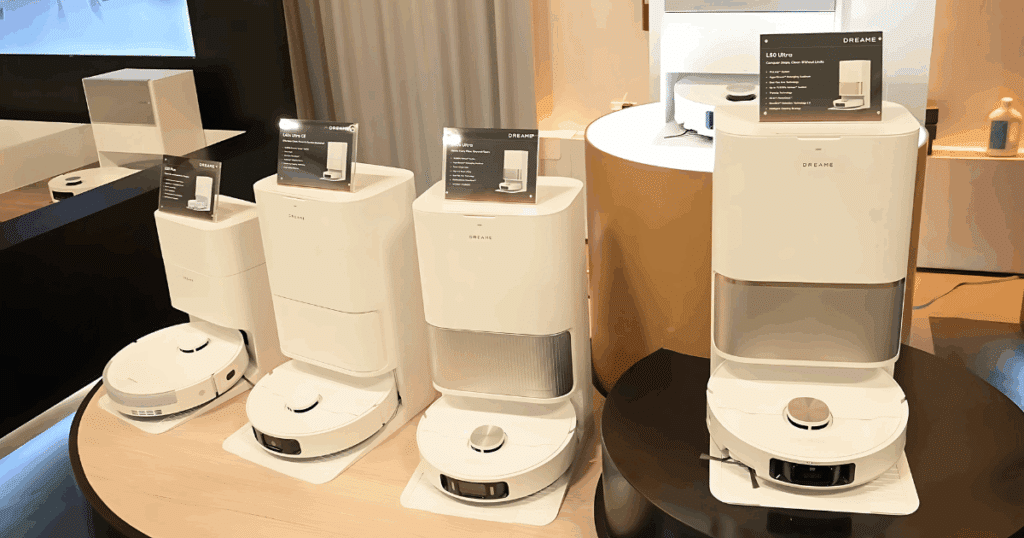 Dreame L40 and L50 Robot Vacuums at the 2025 Dreame Product Launch