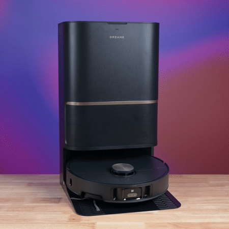 Dreame L50 Ultra robot vacuum and mop combo in the Vacuum Wars studio 