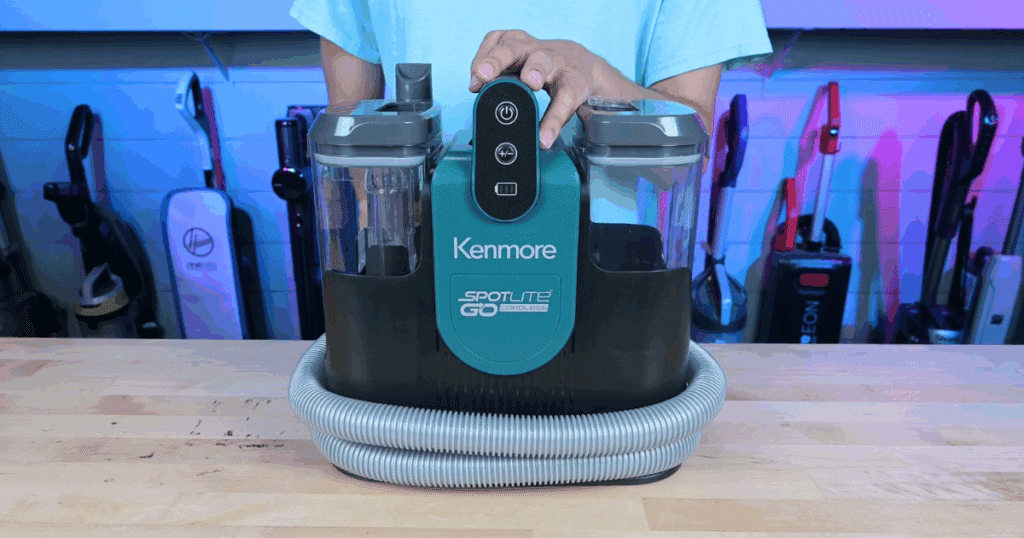 Kenmore Spotlite Go Portable Spot Cleaner at the Vacuum Wars Studio 