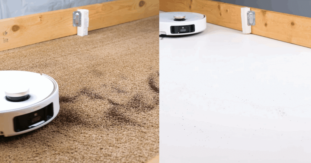 MOVA V50 Ultra Complete vacuuming hard floors and carpets