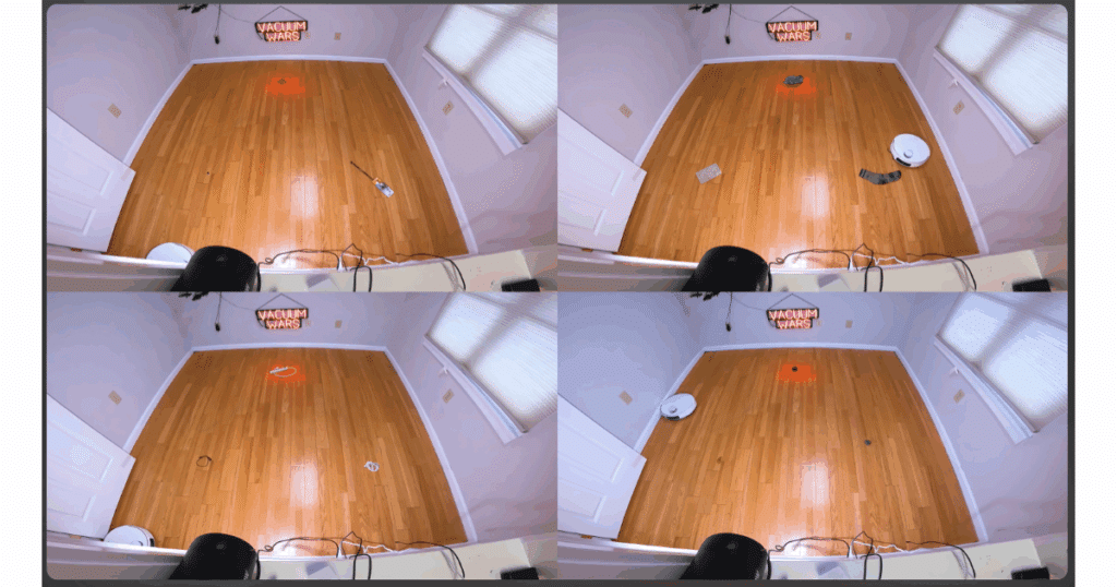 Obstacle avoidance test results showing MOVA V50 Ultra avoiding 14 out of 24 objects compared to the average of 16.