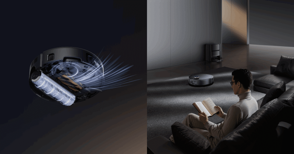 MOVA claims that despite the 28,000Pa suction rating, the Z60 Ultra Roller Complete makes less noise than its competitors. Images MOVA