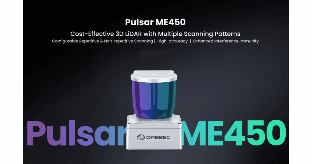 Orbbec Pulsar ME450 3D LiDAR with Multiple Scanning Patterns