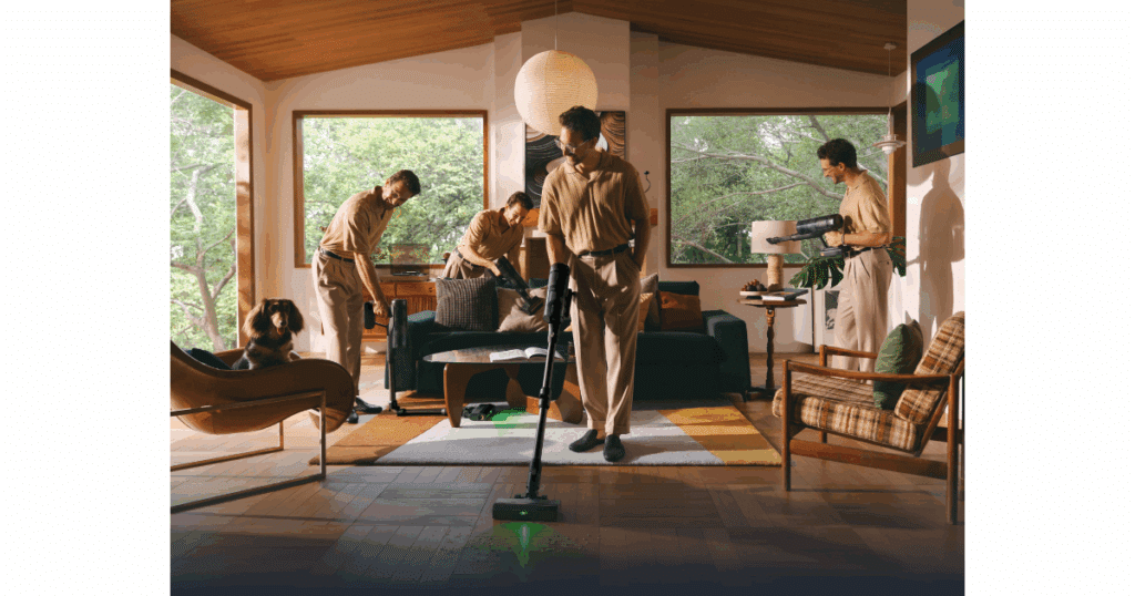 Roborock H60 Ultra cordless stick vacuum with bendable wand and green light dust detection