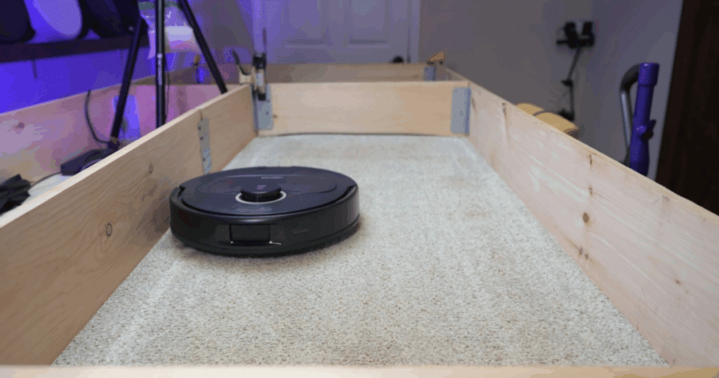 The Roborock Qrevo S5V removed 92% of the sand we embedded into medium pile carpet, our 4th best score on record