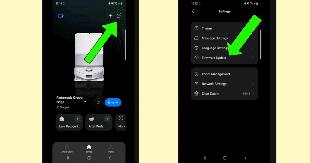 You can update your firmware and check your version for any Roborock model in the Roborock app