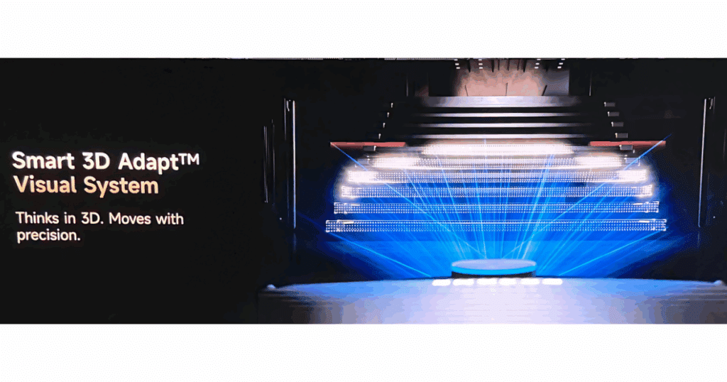 The Dreame CyberX uses lasers to view its environment in 3D, especially important for navigating stairs