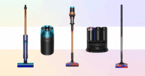 Dyson has introduced 11 new products including vacuums, robotic cleaners, wet/dry systems, and compact purifiers with Hyperdymium motors and AI-driven technology.