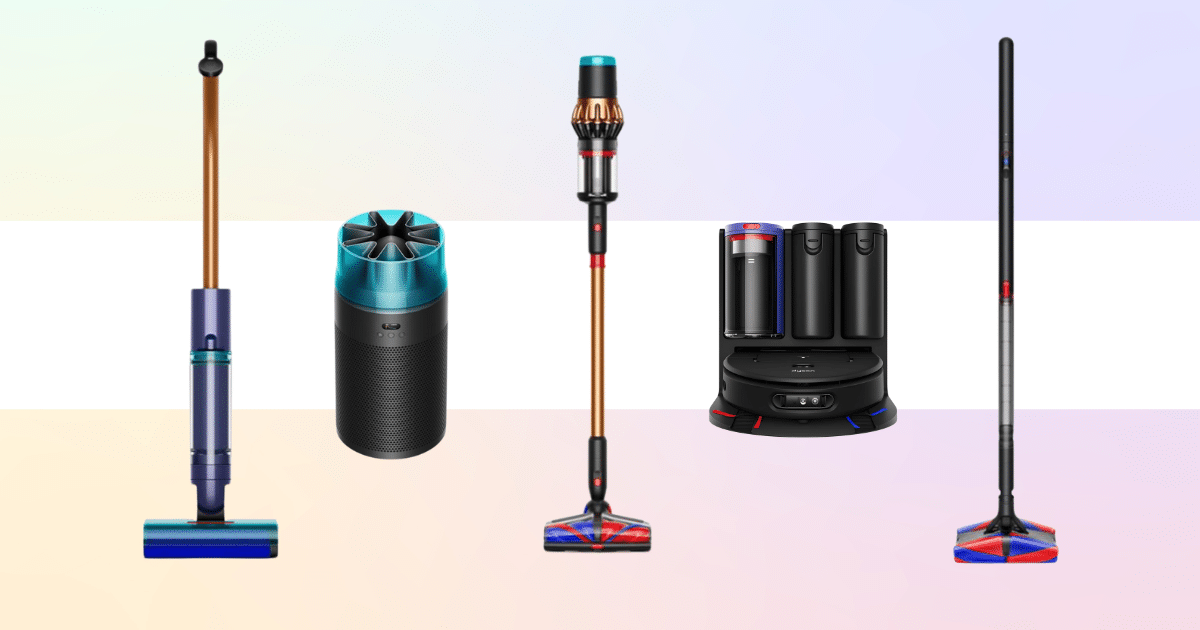 Dyson has introduced 11 new products including vacuums, robotic cleaners, wet/dry systems, and compact purifiers with Hyperdymium motors and AI-driven technology.