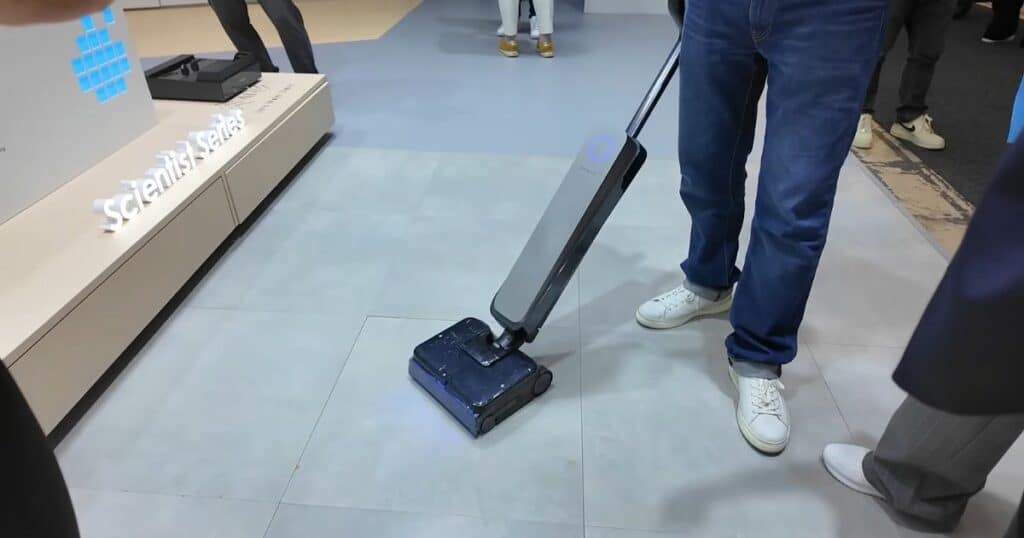 Tineco Floor ONE S9 Scientist vacuum mop combo with Hydro Burst feature on display at IFA 2025.