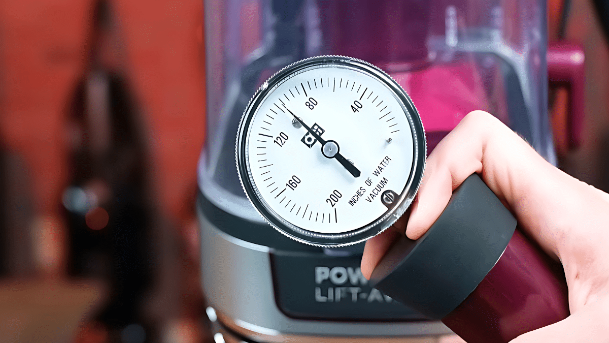 What affects measured vacuum suction?