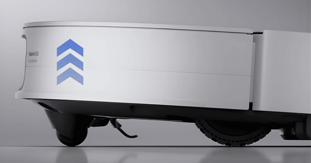 Roborock threshold climbing | Vacuum Wars A Roborock model pushes up the nose of the robot using its front wheel
