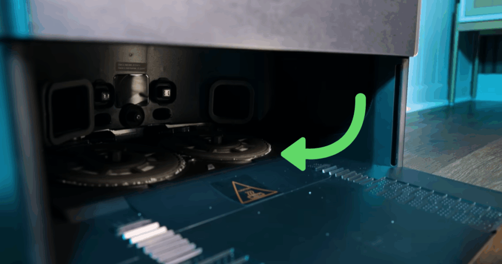 Dreame Matrix10 Ultra dock showing the magnetic mop pad drop-off system for carpet protection.