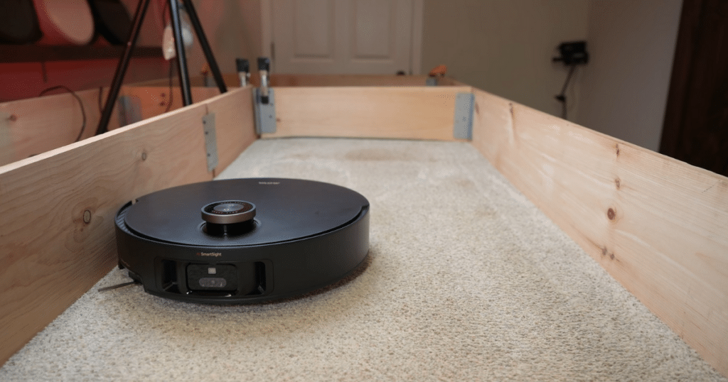 MOVA Mobius 60 Carpet Deep Clean test | Vacuum Wars MOVA Mobius 60 robot vacuum during Vacuum Wars Carpet Deep Clean test, scoring 88 compared to the category average of 78