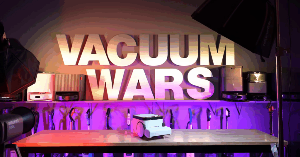 Matic Vacuum Studio Sign | Vacuum Wars The Matic robot vacuum in the Vacuum Wars studio, and for now it falls short of our Vacuum Wars top 20 list