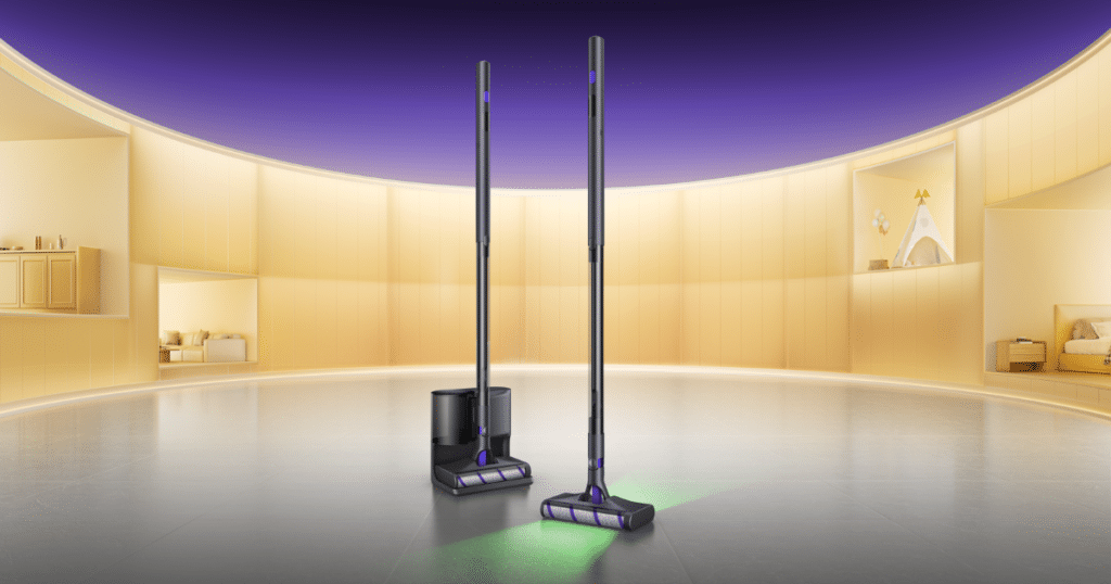 Narwal stick vacuum prototype ces 2026 | Vacuum Wars A promotional image of Narwal's unnamed ultra-slim stick vacuum design, announced for the first time at CES 2026