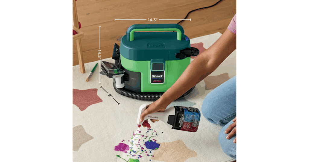 Shark EveryMess Size | Vacuum Wars Shark EveryMess cleaning carpet stains.
