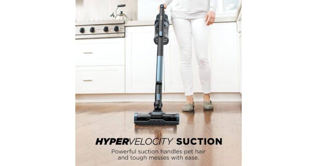 Shark Pet Cordless Vacuum Suction | Vacuum Wars Shark Pet Cordless Vacuum (IX141) highlighting HyperVelocity suction