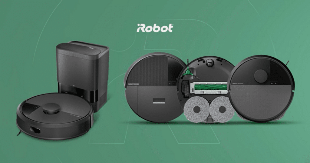 iRobot robot vacuum lineup showcasing new Roomba designs and cleaning features, representing the company’s refreshed product strategy