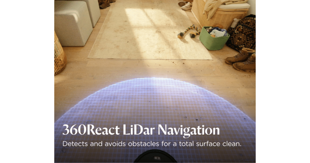 Bissell FlexClean FurForce LiDAR | Vacuum Wars Bissell FlexClean FurForce pictured with its LiDAR turret, which provides the robot with a 360 degree sensor field.
