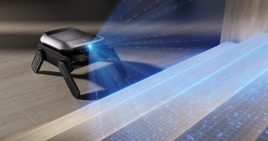 Dreame Cyber X 3dToF Vision | Vacuum Wars Stair-climbing robot using sensors to detect step height and plan a climbing path