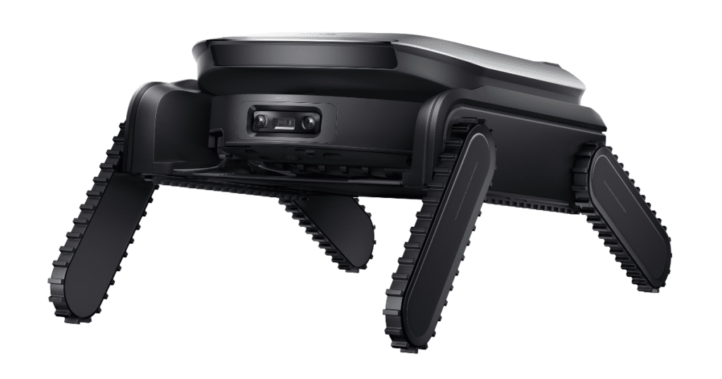 Dreame Cyber X module | Vacuum Wars Stair-climbing robot module with four articulated legs designed to carry a robot vacuum