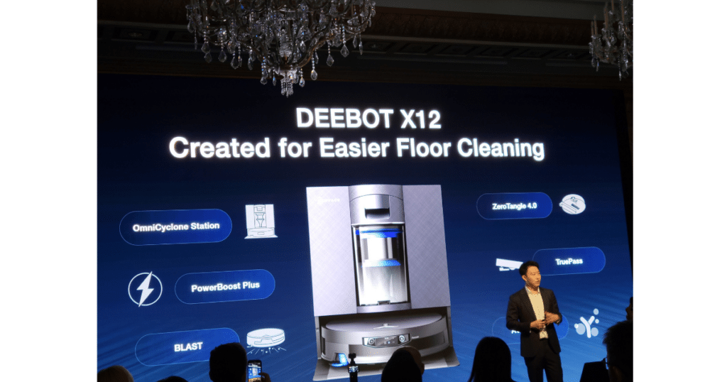 Ecovacs Deebot X12 Presentation at CES 2026