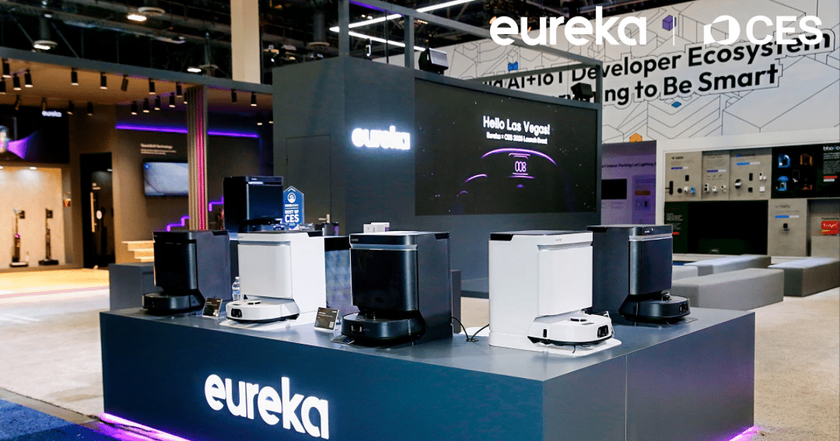 Eureka's booth at CES 2026 in Ls Vegas