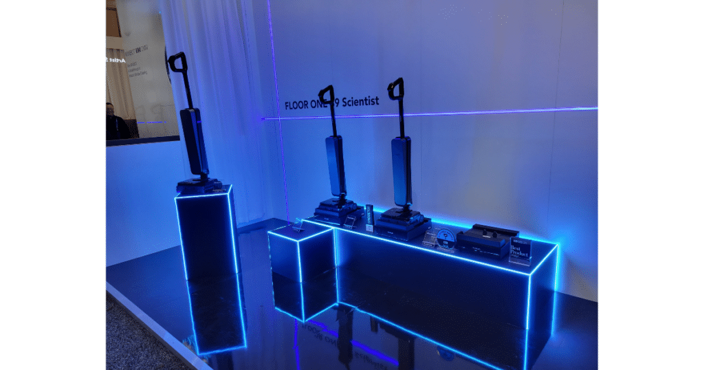 Tineco Floor ONE S9 Scientist hard floor cleaner at CES 2026 | Vacuum Wars Tineco Floor ONE S9 Scientist hard floor cleaners at CES 2026