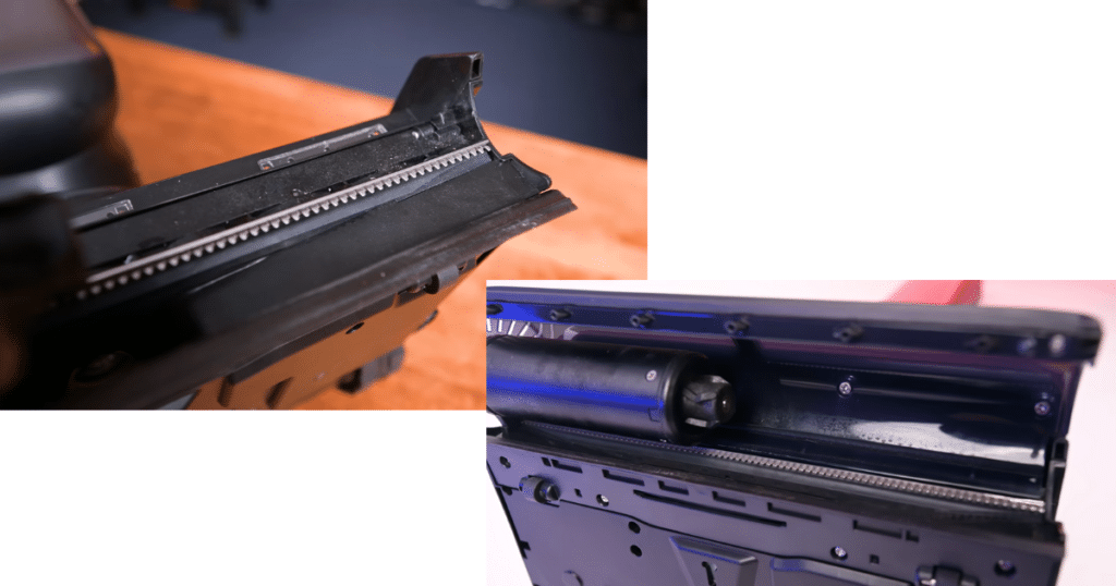 Tineco Floor One S9 Artist Steam detangle | Vacuum Wars Tineco Floor One S9 Artist Steam anti-hair wrap system with dual scrapers designed to prevent hair tangling on the roller