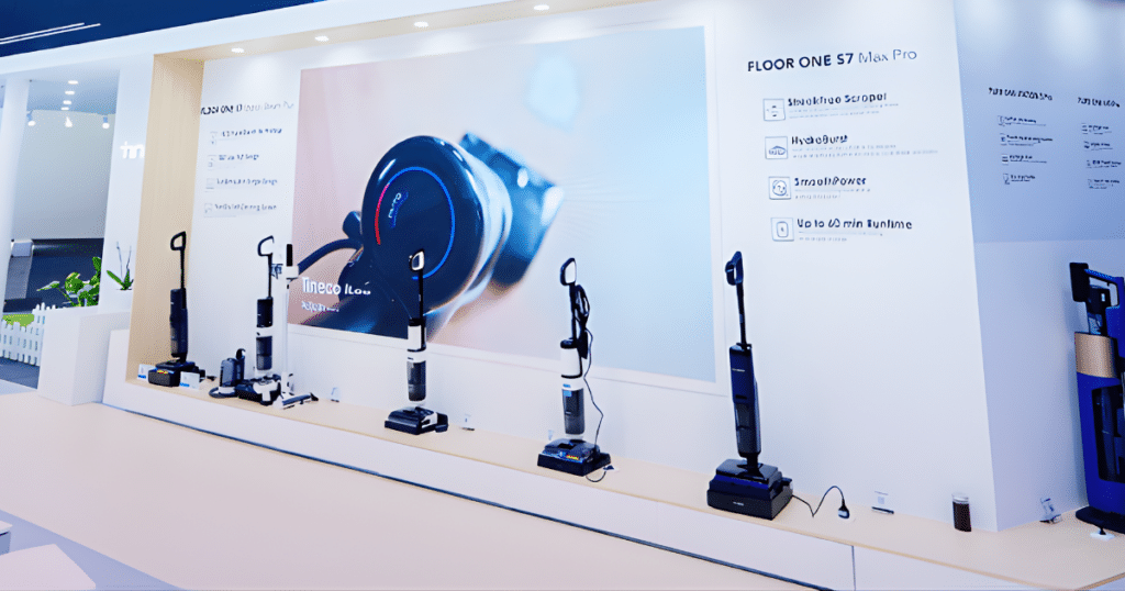 Tineco Hard Floor Cleaners at CES 2026 | Vacuum Wars Tineco Hard Floor Cleaners on display at CES 2026