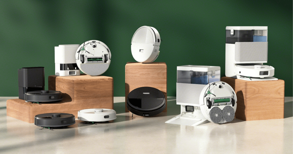 Current iRobot Roomba robot vacuum lineup. 