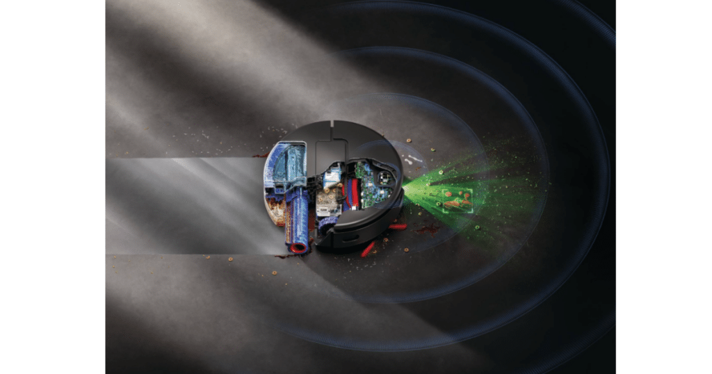 Dyson Spot and Scrub Mechanics | Vacuum Wars Dyson Spot+Scrub Ai robot vacuum with AI stain detection and wet cleaning roller