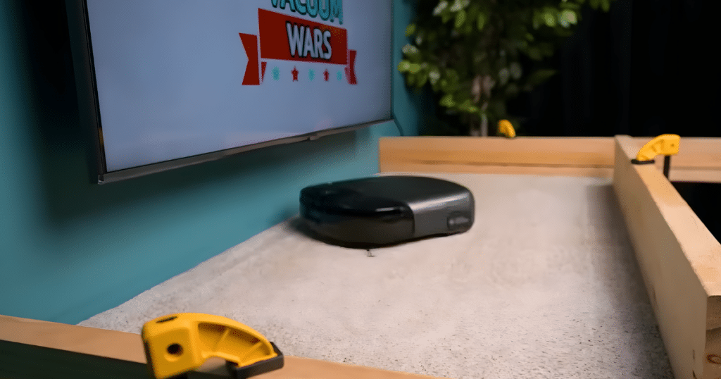 Eufy S1 carpet test | Vacuum Wars Eufy Omni S1 Pro robot vacuum working on carpet during Vacuum Wars testing