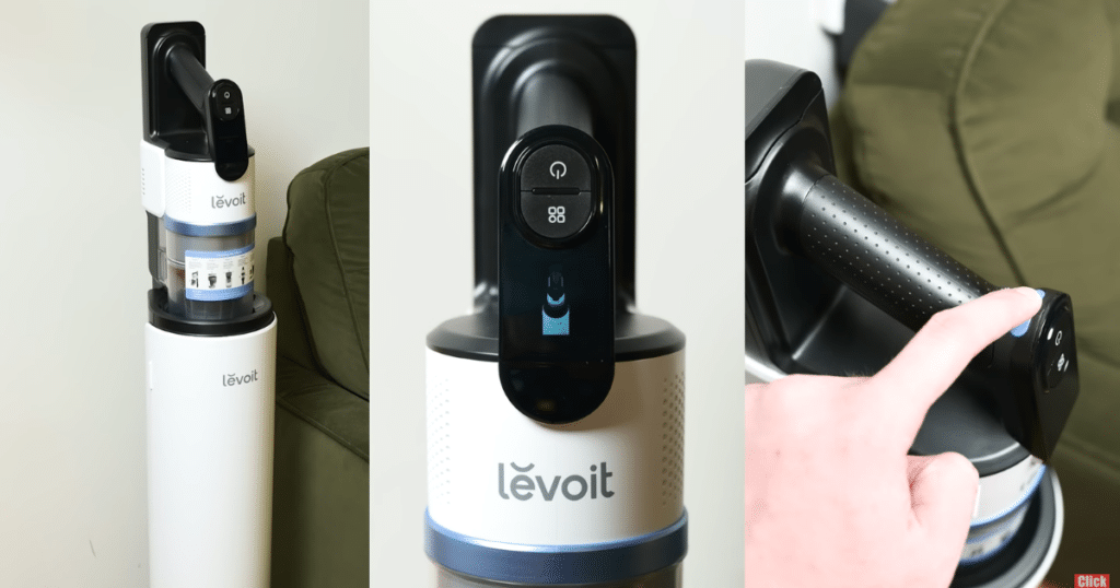 Levoit Aero auto-empty | Vacuum Wars Levoit Aero auto-empty base station with one-touch dustbin emptying feature