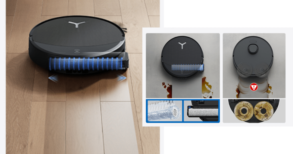 ecovacs ozmo roller versus others 1 | Vacuum Wars The ECOVACS OZMO roller on the T80, T80s and T90 DEEBOTS continuously self-cleans and is ideal for wet spills.