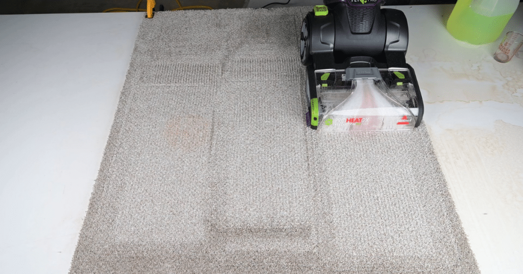 Bissell ProHeat 2X Revolution Pet Pro Plus Stain Tests 2 | Vacuum Wars The Bissell ProHeat 2X Revolution Pet Pro Plus Stain Test after cleaning stains on carpet