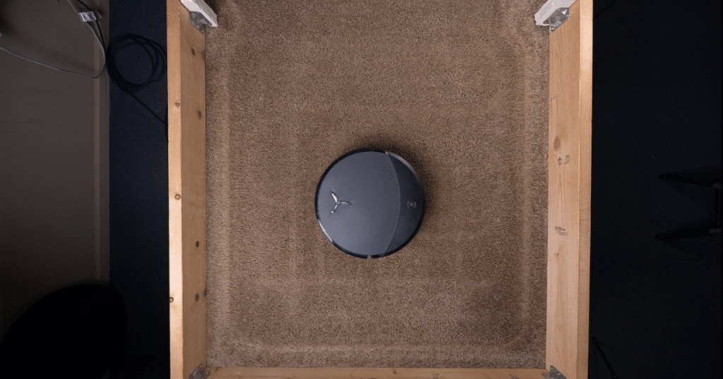 Ecovacs T90 Pro Omni Carpet Vacuuming 2 | Vacuum Wars The Ecovacs T90 Pro Omni successfully vacuuming coffee grounds from carpet