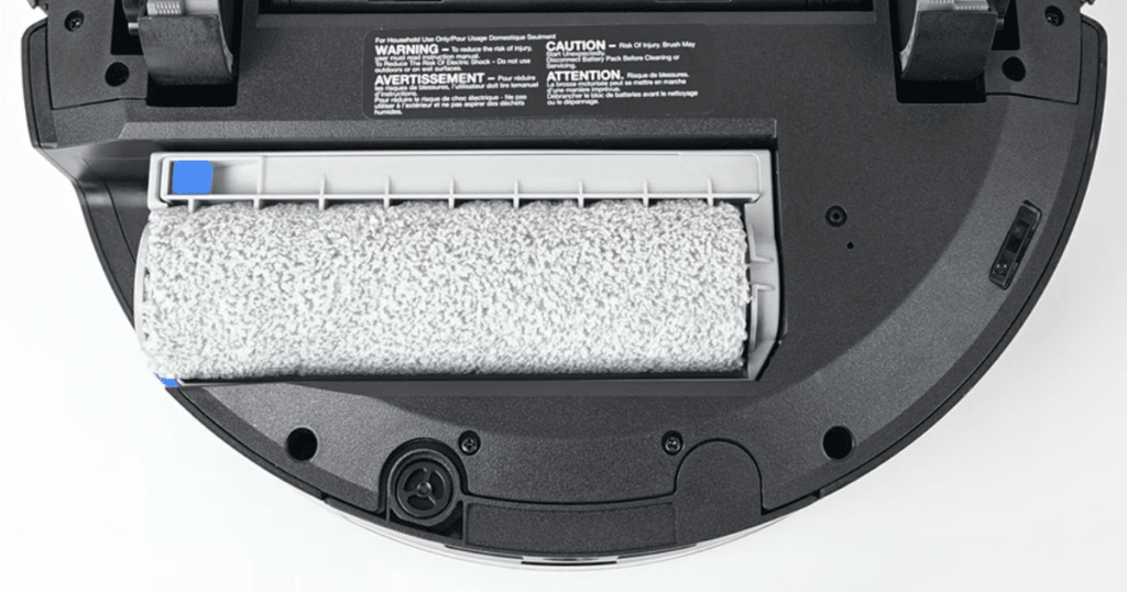 Ecovacs T80 Roller Mop | Vacuum Wars Underside of the Ecovacs T80 robot vacuum mop roller