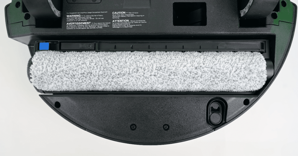 Ecovacs T90 Roller Mop | Vacuum Wars Underside of the Ecovacs T90 robot vacuum mop roller