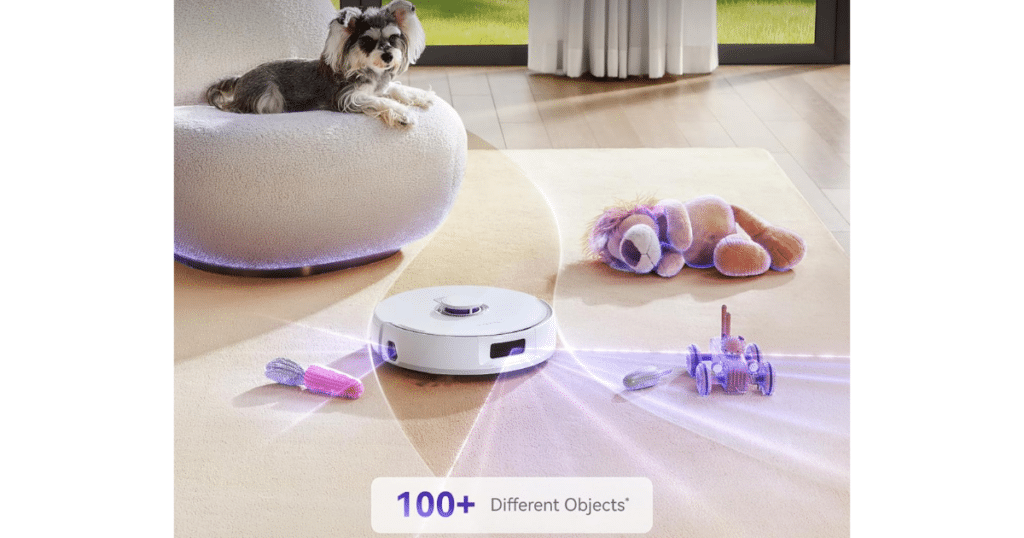 Narwal Freo Z10 Turbo obstacle | Vacuum Wars Narwal Freo Z10 Turbo robot vacuum using obstacle avoidance technology to navigate around toys and household objects