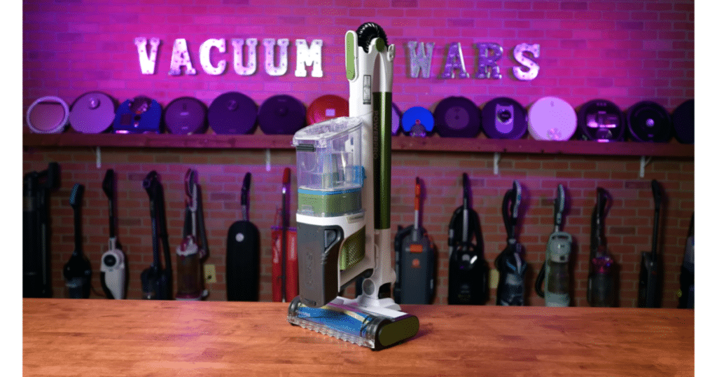 Shark PowerPro Flex Pet Cordless Stick Vacuum at the Vacuum Wars Studio | Vacuum Wars Shark PowerPro Flex Pet Plus cordless stick vacuum featured in the Vacuum Wars review studio.