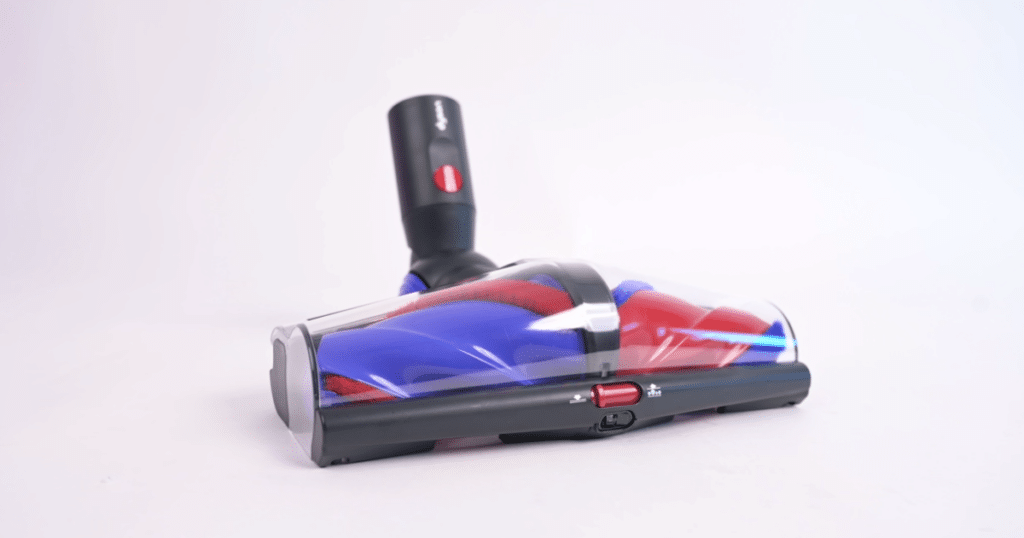 Dyson V16 Piston Animal Submarine All Floor Cones cleaner head Vacuum Wars | Vacuum Wars Dyson V16 Piston Animal Submarine All Floor Cones cleaner head with green laser illumination on a white studio background.