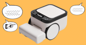 Matic robot vacuum with speech and gesture symbols