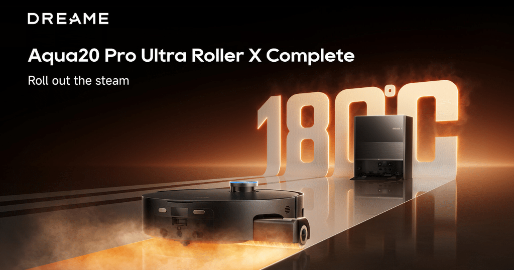 Dreame Aqua20 Pro Ultra Roller X Complete Launch | Vacuum Wars Dreame Aqua20 Pro Ultra Roller X Complete robot vacuum and dock shown at IFA 2026