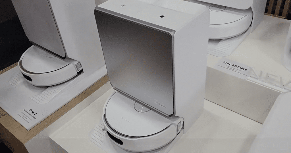 Narwal IFA 2026 Interview robots | Vacuum Wars Narwal Flow 2 robot vacuum and dock displayed at IFA 2026 in Berlin.