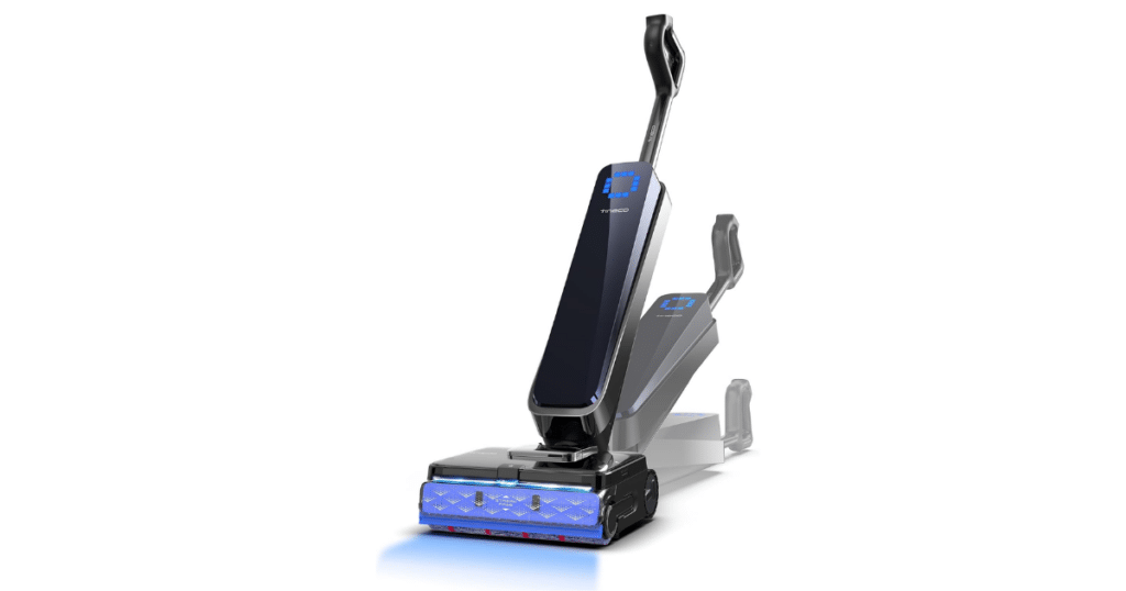 Tineco Floor One Station S9 Scientist Pro | Vacuum Wars Tineco Floor One Station S9 Scientist Pro floor washer shown upright and reclined
